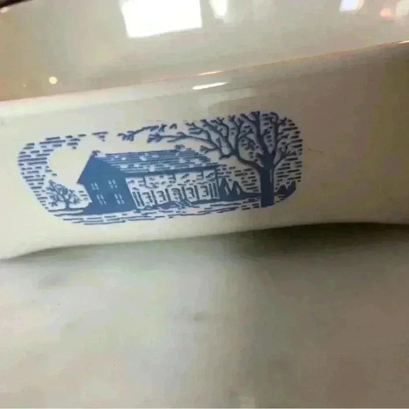 Vintage Corning browning skillet made for Amana Radaranger in Colonial pattern - Picture 10 of 16